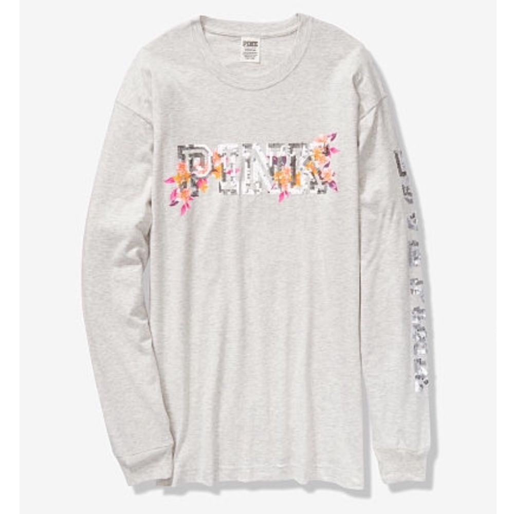 Pink Victoria’s Secret Bling Campus Tee